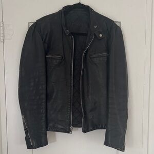 Men's Classic Black Leather Jacket